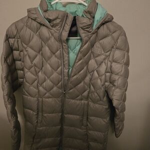 Girls North Face parka jacket